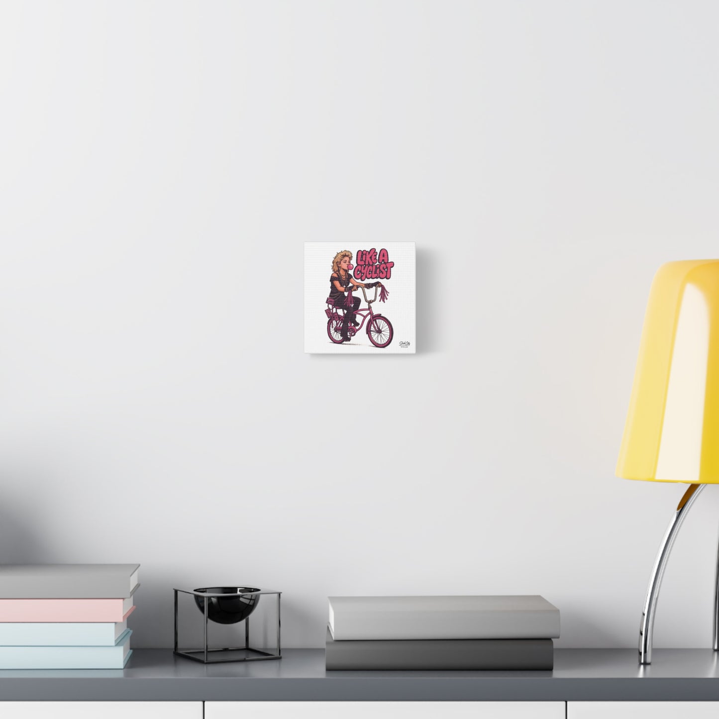 The Material Cyclist – Retro Banana Bike Wall Print | 80s Pop Diva-Inspired Street Art